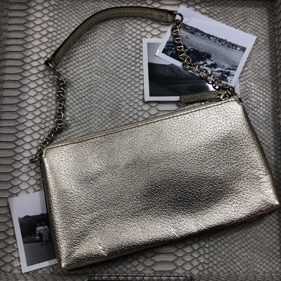 Kate Spade Metallic Gold Wellesley Byrd Bag - Picture 2 of 8